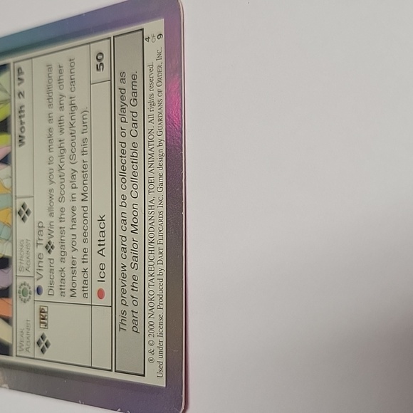 Rare foil metallic holo hologram Sailor Moon Doom & Gloom Girls trading card - Picture 3 of 5